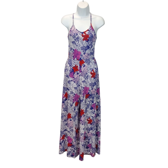 Tori Richard Honolulu Hawaiian Tropical Floral Wide Leg Brady Jumpsuit Size XS - Picture 1 of 8